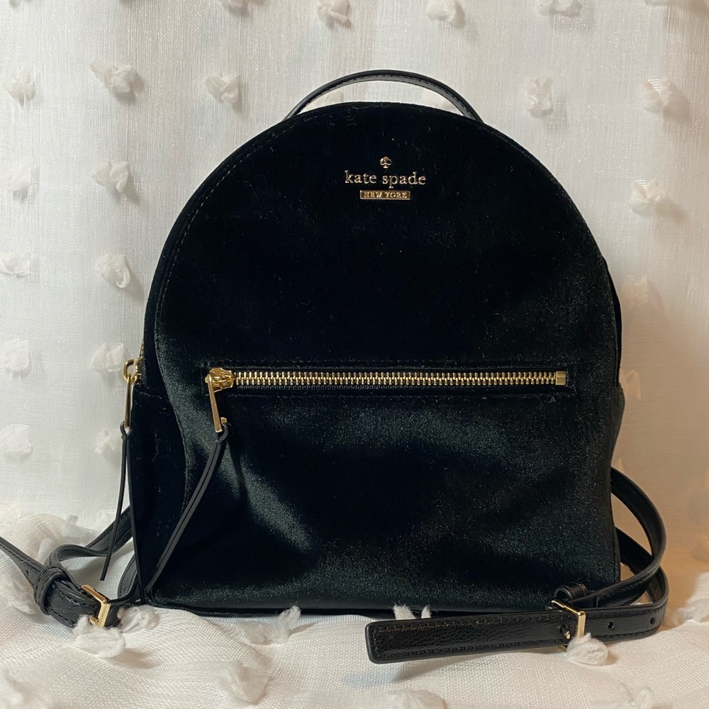 Kate Spade Mini Velvet Backpack